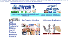 Desktop Screenshot of difreshshop.com