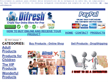 Tablet Screenshot of difreshshop.com